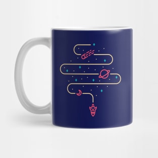 Rocket Out of Space Mug